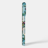 Buntglas lila florales Design Case-Mate iPhone Hülle (Rückseite / Rechts)
