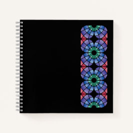 Buntglas (Linear - Mitternacht) Notizblock