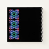 Buntglas (Linear - Mitternacht) Notizblock (Rückseite)