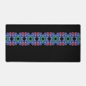 Buntglas (Linear - Mitternacht) Schreibtischunterlage (Vorderseite)