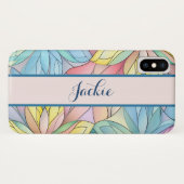 Buntglas-Look Case-Mate iPhone Hülle (Rückseite (Horizontal))