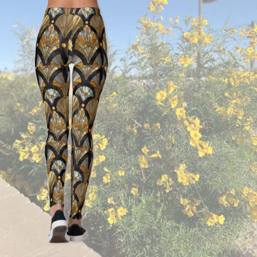 Buntglas-Look Leggings