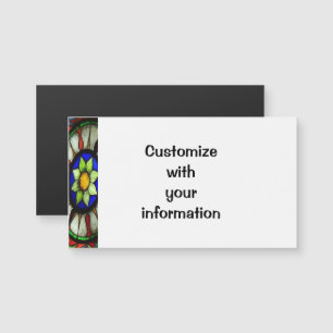 Buntglas Magnetkarte