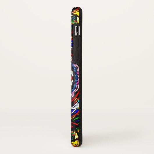 Buntglas-Mandala Case-Mate iPhone Hülle (Hinten/Links)