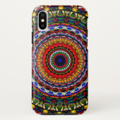 Buntglas-Mandala Case-Mate iPhone Hülle (Rückseite)
