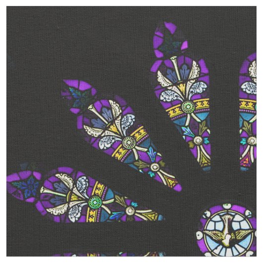 Buntglas-Mandala-Gewebe Stoff (Nahaufnahme)