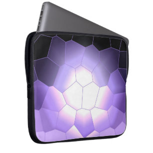 Buntglas-Mond-künstlerische Laptop-Hülse Laptopschutzhülle