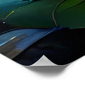 Buntglas Mondlicht Flug Fee Poster (Ecke)