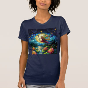 Buntglas Mondlicht Flug Fee T-Shirt