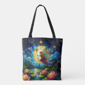 Buntglas Mondlicht Flug Fee Tasche (Rückseite)