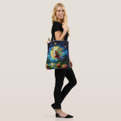 Buntglas Mondlicht Flug Fee Tasche (Am Model)
