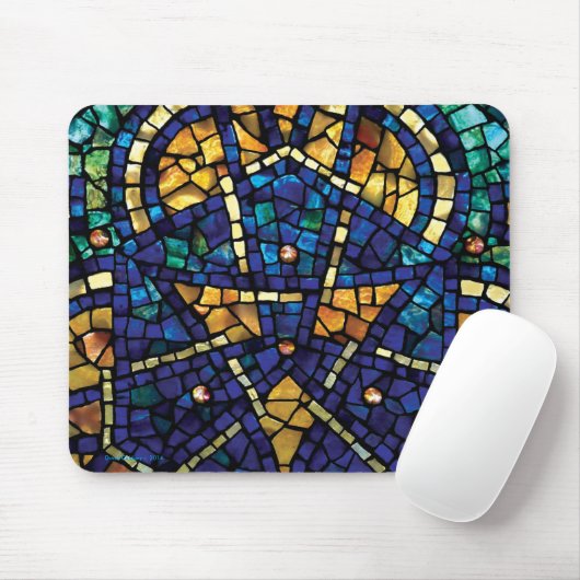 Buntglas-Mosaik Mousepad "Kaleidoskop " (Mit Mouse)