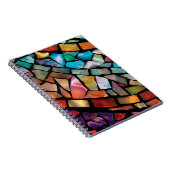 Buntglas-Mosaik-Notizbuch "Fiesta-Spaß " Notizblock (Rechte Seite)