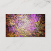 Buntglas-Mosaik Visitenkarte (Rückseite)