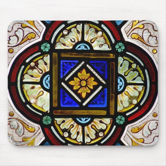 Buntglas Mousepad (Vorne)