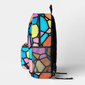 Buntglas-Muster Bedruckter Rucksack (Rechts)