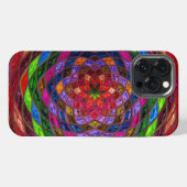 Buntglas-Muster iPhone Hülle (Rückseite (Horizontal))