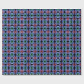 Buntglas (Muster - Mitternacht) Geschenkpapier (Flach)