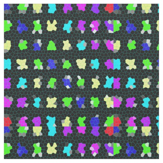 Buntglas-Muster, Stoff (Nahaufnahme)