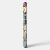 Buntglas-Orchideenblüten Case-Mate iPhone Hülle (Rückseite / Links)