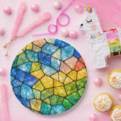 Buntglas Pappteller (Party)