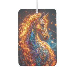 Buntglas-Pferd-Design Autolufterfrischer