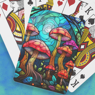 Buntglas-Pilze Giftpilz Fantasy Mystisch Spielkarten