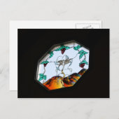 Buntglas Postkarte (Vorne/Hinten)
