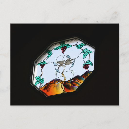 Buntglas Postkarte (Vorderseite)