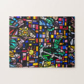 Buntglas Puzzle (Horizontal)