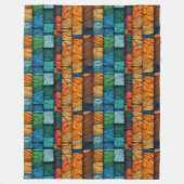 Buntglas-Quiltdecke Fleecedecke (Vorderseite)