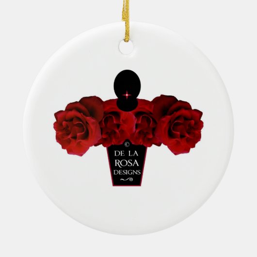 Buntglas-Rebe, rund Keramikornament (Hinten)