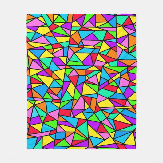Buntglas Regenbogen Fleecedecke (Vorderseite)
