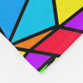 Buntglas Regenbogen Fleecedecke (Ecke)