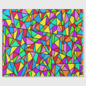 Buntglas Regenbogen Geschenkpapier (Flach)