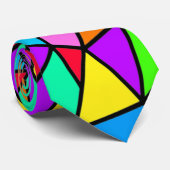 Buntglas-Regenbogen Krawatte (Gerollt)