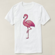 Buntglas-Rosa-Flamingo-Faux-Mosaik