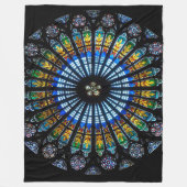Buntglas-Rosette Kathedrale Fleecedecke (Vorderseite)