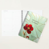 Buntglas-Rot-Blumen-Planer Planer (Anzeige)