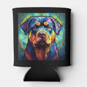 Buntglas Rottweiler Dosenkühler (Rückseite)