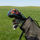 Buntglas Rottweiler Golf Headcover (In SItu)