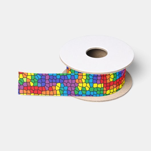 Buntglas Satinband (Spule)