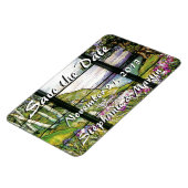 Buntglas Save-the-Date-Magnet Magnet (Linke Seite)