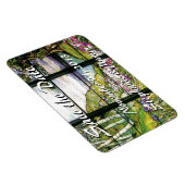 Buntglas Save-the-Date-Magnet Magnet (Rechte Seite)