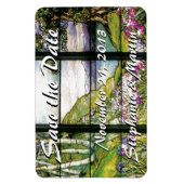Buntglas Save-the-Date-Magnet Magnet (Vertikal)