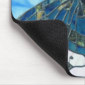 Buntglas-Schmetterling Mousepad (Ecke)