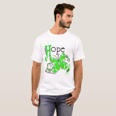 Buntglas-Schmetterling Non-Hodgkins Lymphom T-Shirt (Vorne ganz)