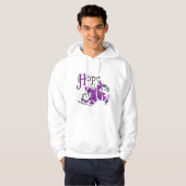 Buntglas-SchmetterlingFibromyalgia Hoodie (Vorne ganz)