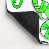 Buntglas-Schmetterlings-Lymphom Mousepad (Ecke)