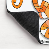 Buntglas-Schmetterlings-multiple Sklerose Mousepad (Ecke)